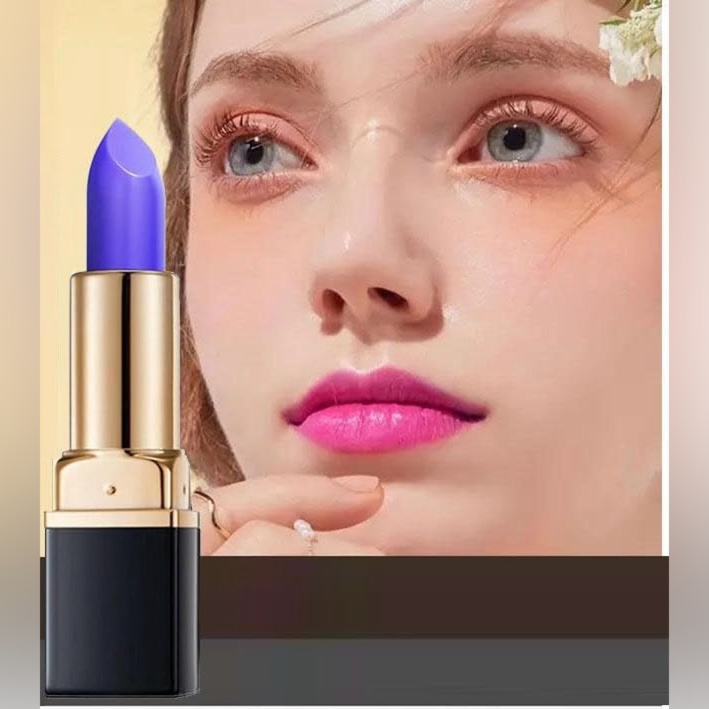 Blue Rose Color Changing Magic vitamin E Lipstick Lip Balm